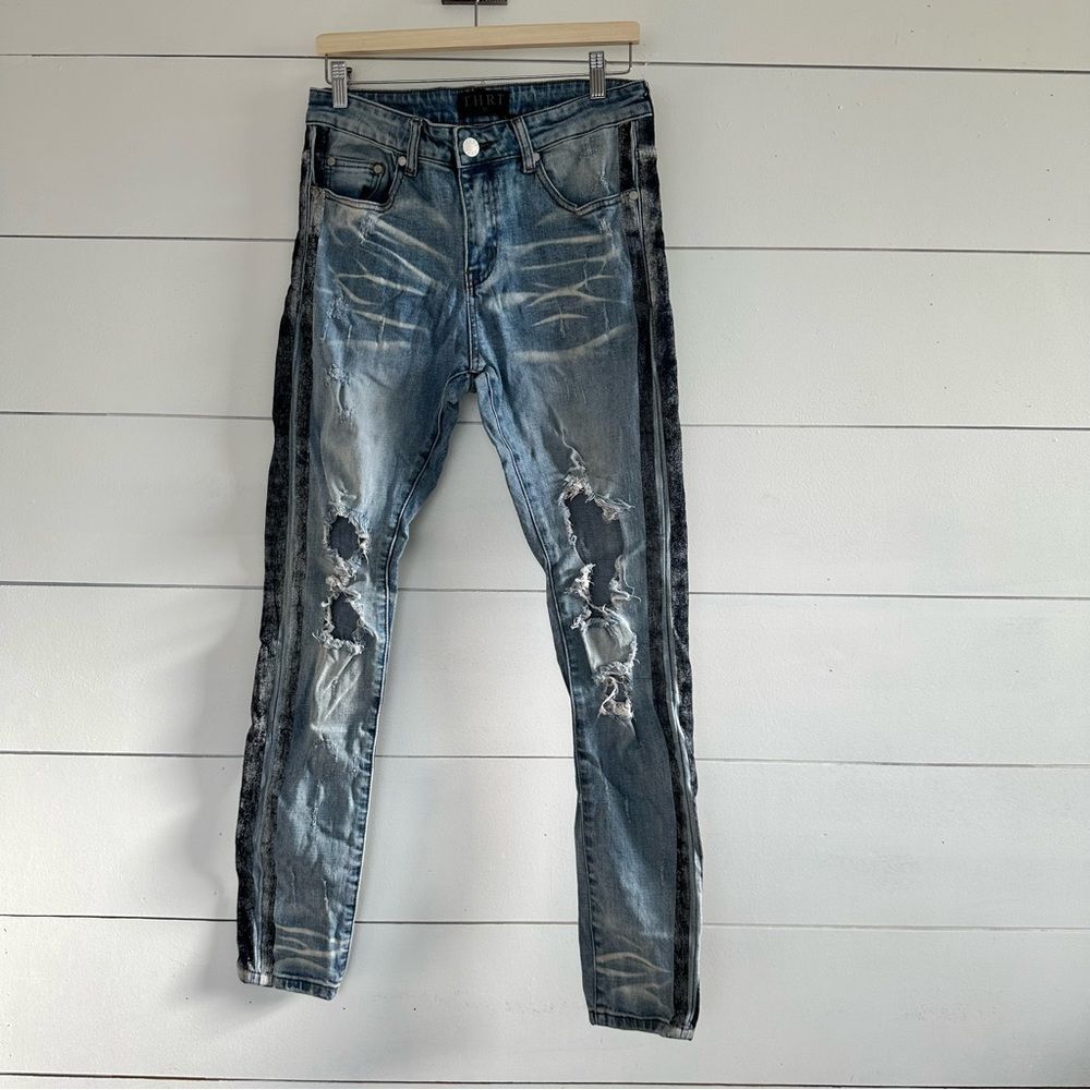 THRT Distressed Men’s 32 Unique Wash Jeans
